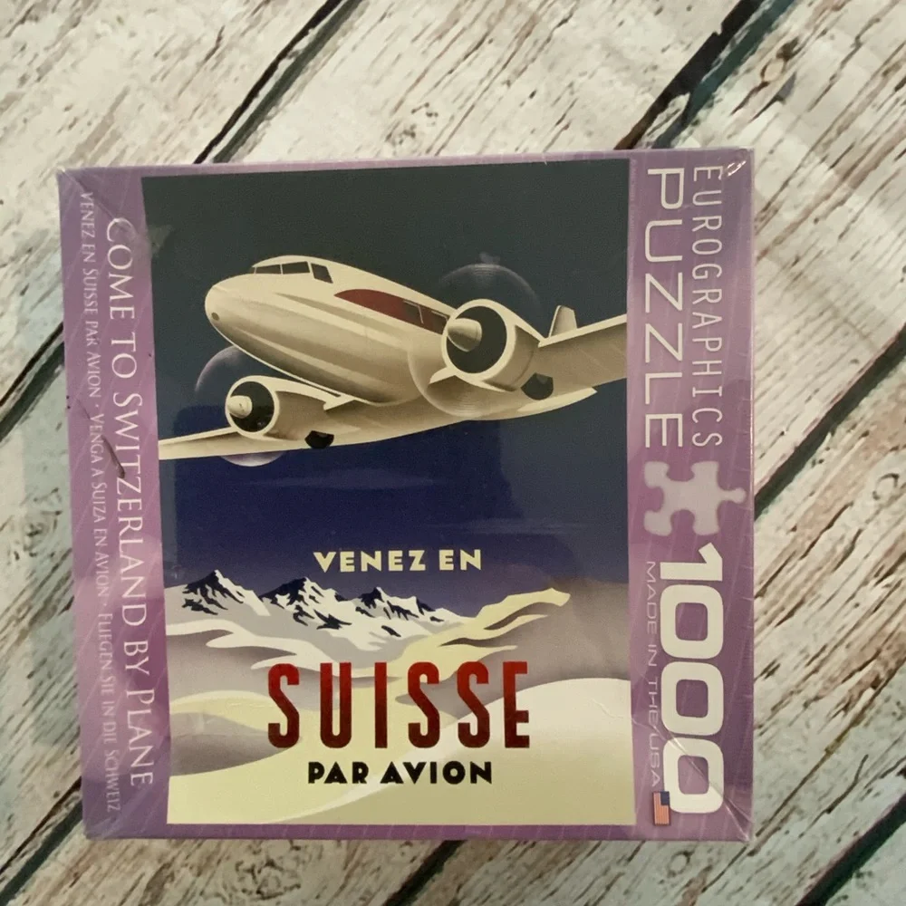 NEW Eurographics SUISSE airplane‎ Puzzle 1000pc